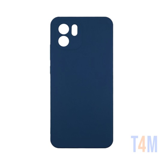 Funda de Silicona con Marco de Cámara para Xiaomi Redmi A1/Redmi A2 Azul Oscuro